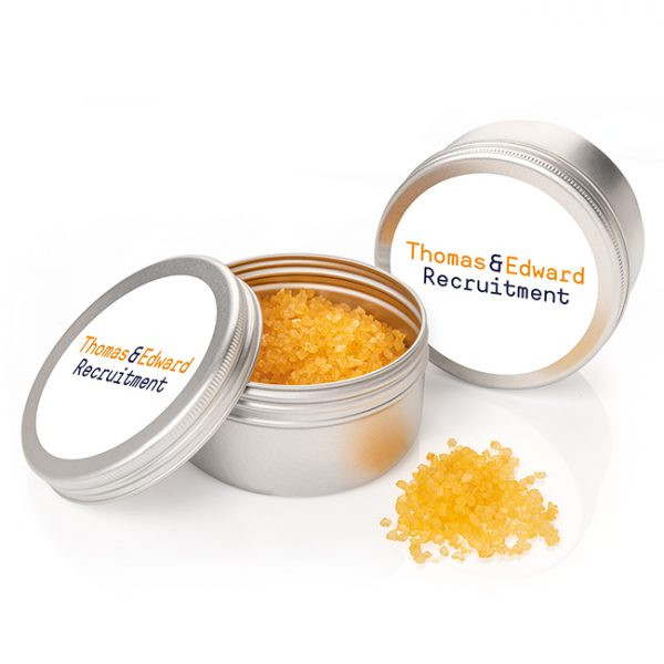 Promotional Fragranced Bath Salts in a Tin 100g