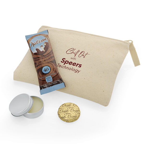 Promotional Chill Out Kit in a Cotton Pouch