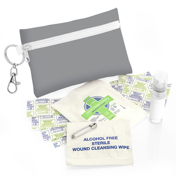 Promotional First Aid Kit Pouch on a Clip