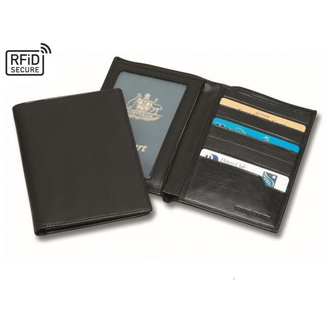 Promotional SandRingham Nappa Leather Deluxe RFID Passport Wallet