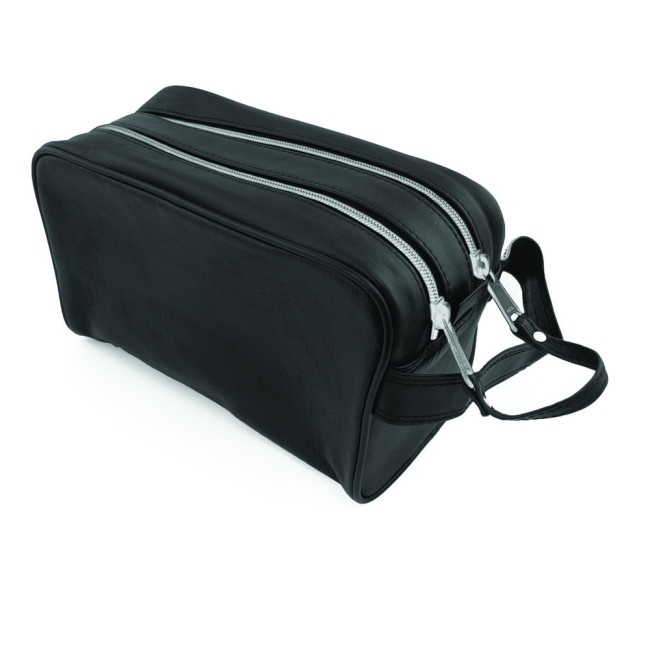 Promotional SandRingham Nappa Leather Wash Bag