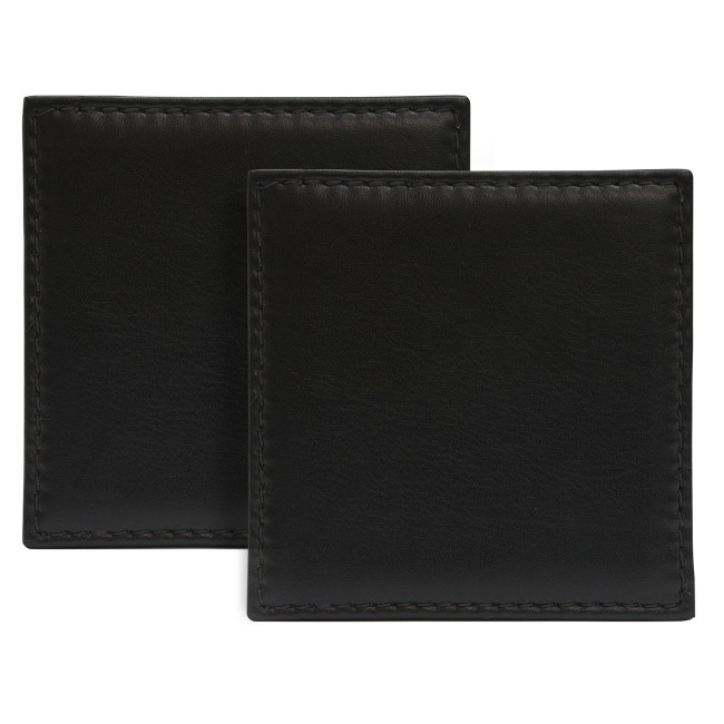 Promotional SandRingham Nappa Leather Square Coaster