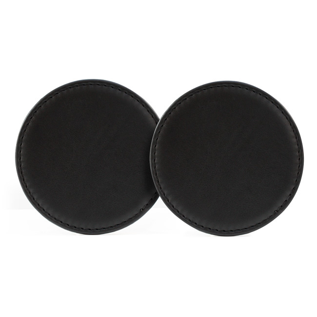 Promotional SandRingham Nappa Leather Round Coaster