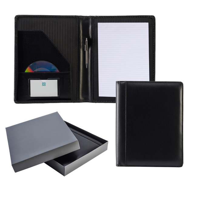 Promotional Ascot Leather A4 Deluxe Folder