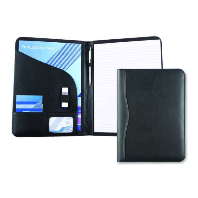 Promotional Black Houghton A4 Conference Folder