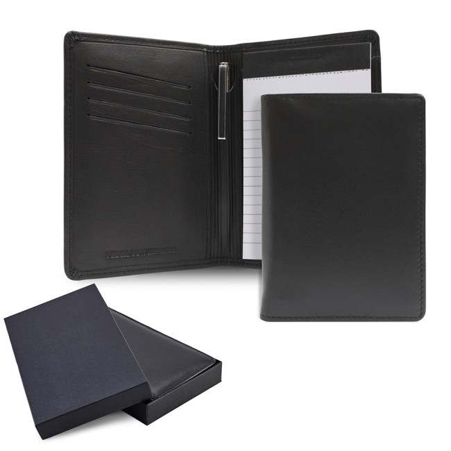 Promotional SandRingham Nappa Leather Notepad Jotter With Pen