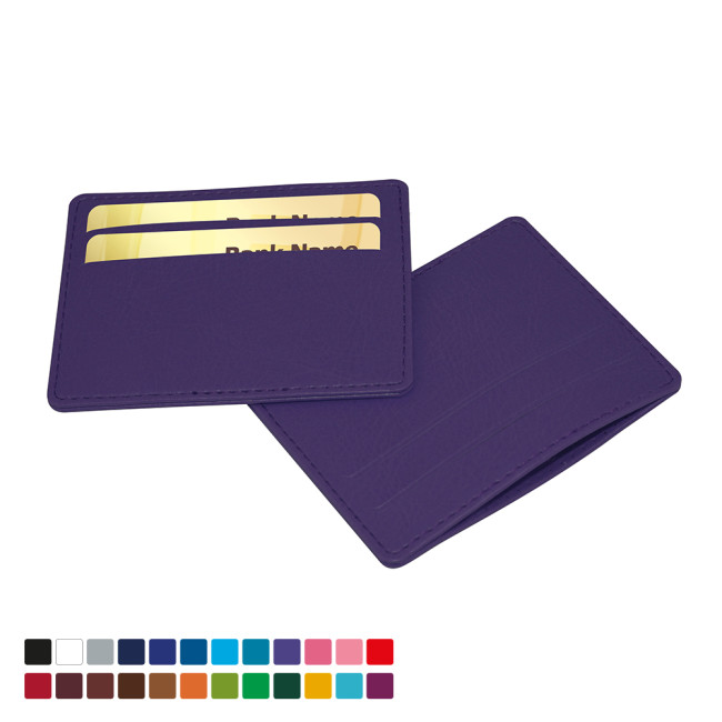 Promotional Belluno Vegan PU Deluxe Slimline Credit Card Case