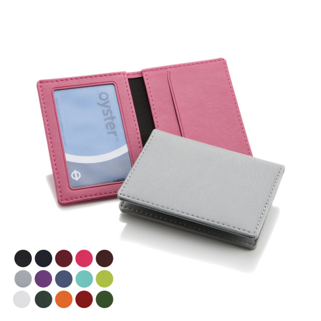 Promotional Deluxe Oyster Travel Card Case In Belluno Vegan PU