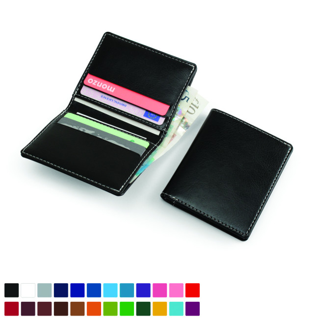 Promotional Slim Wallet In Belluno Vegan PU