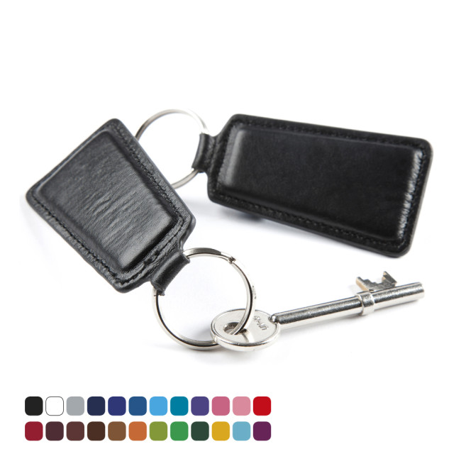 Promotional Trapeze Key Fob In Belluno Vegan Coloured Leatherette - Image 2