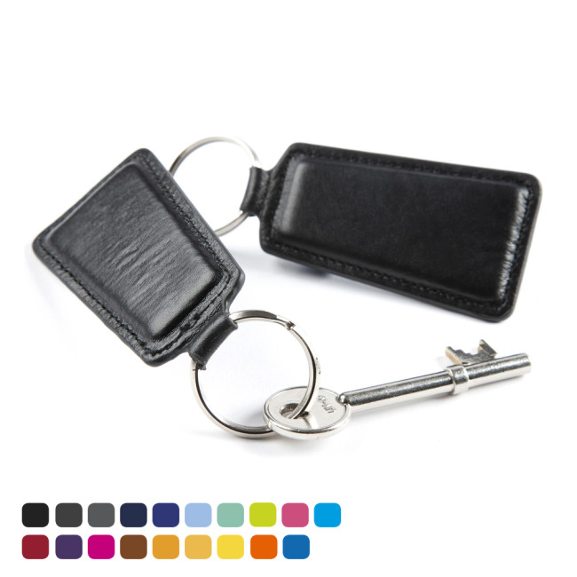 Promotional Trapeze Key Fob In Soft Touch Vegan Torino PU - Image 2