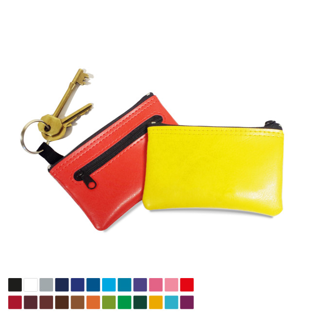 Promotional Key Holder & Coin Purse In Belluno Vegan PU - Image 2