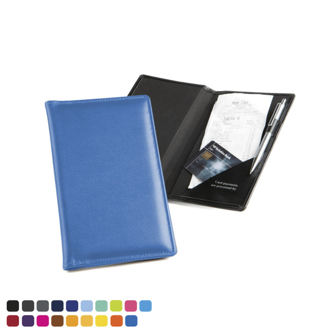 Promotional Bill or Receipt Holder In Soft Touch Vegan Torino PU