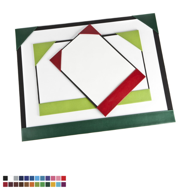 Promotional A3 Desk Pad Blotter In Belluno Vegan PU