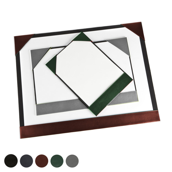 Promotional Hampton Leather A3 Desk Pad Blotter - Image 1