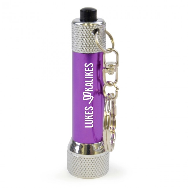 Promotional LED Metal Torch Keyring - Image 3