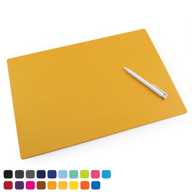 Promotional Large Desk or Table Mat In Soft Touch Vegan Torino PU