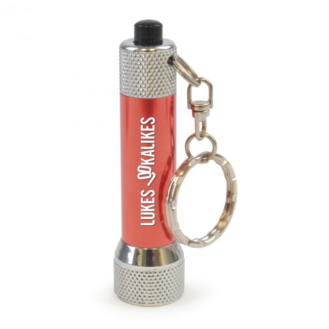 Promotional LED Metal Torch Keyring - Image 2