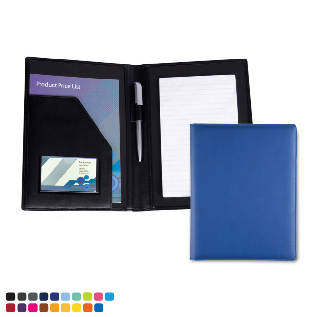 Promotional A5 Conference Folder In Soft Touch Vegan Torino PU - Image 2