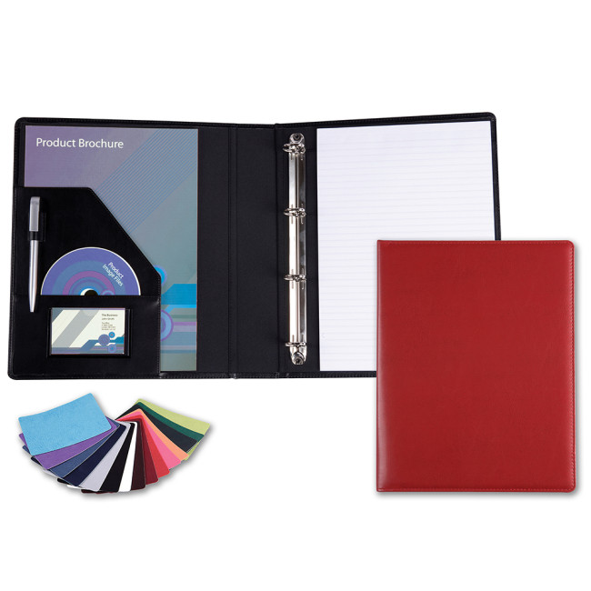 Promotional Colours A4 Ring Binder In Belluno Vegan PU - Image 2