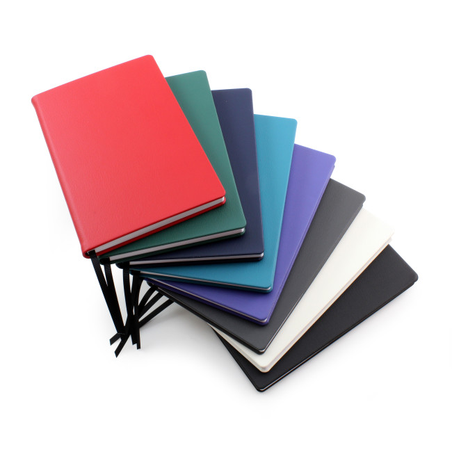 Promotional Recycled ELeather A5 Casebound Notebook - Image 2