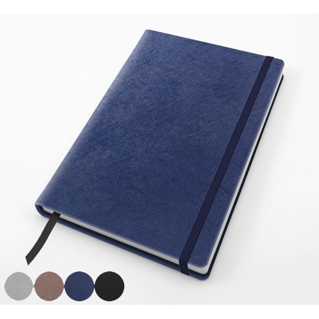 Promotional A5 Casebound Notebook With Elastic Strap - Image 2