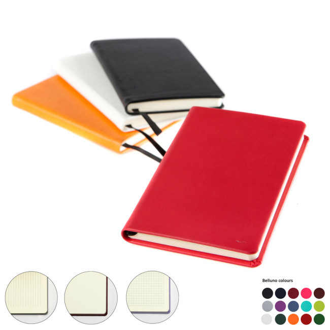 Promotional Pocket Casebound Notebook In Belluno Vegan PU - Image 2