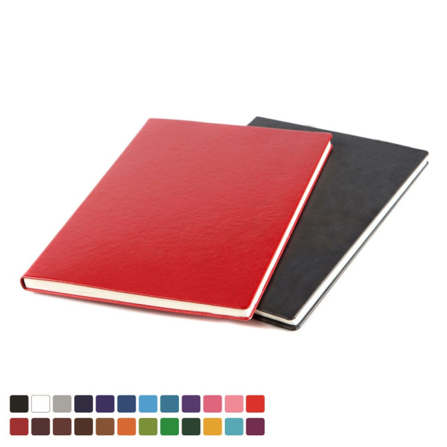 Promotional A4 Casebound Notebook In Belluno Vegan PU - Image 1