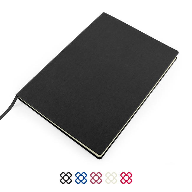 Promotional A4 Casebound Notebook In Vegan Recycled Como - Image 2