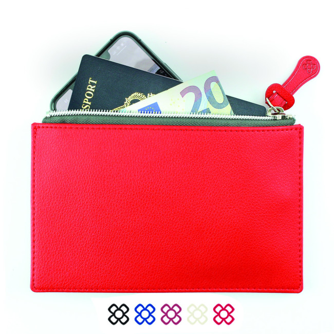 Promotional Small Zipped Pouch In Recycled Como - Image 2