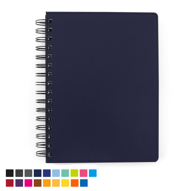 Promotional A5 Wiro Notebook In Torino Vegan PU