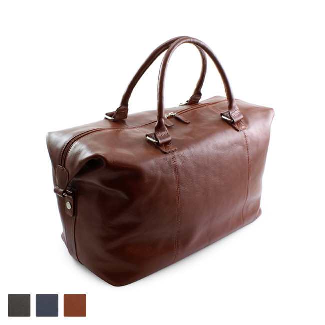 Promotional Accent Colours SandRingham Nappa Leather Weekender Bag