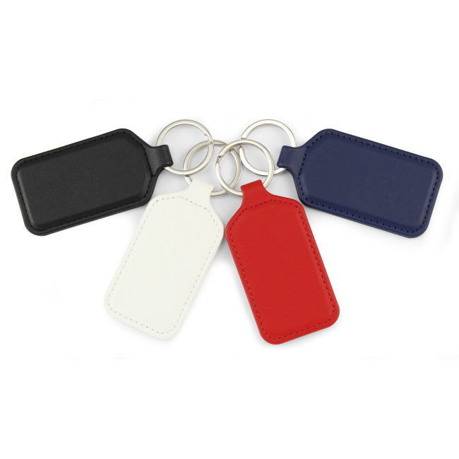 Promotional Porto Recycled Rectangular Key Fob