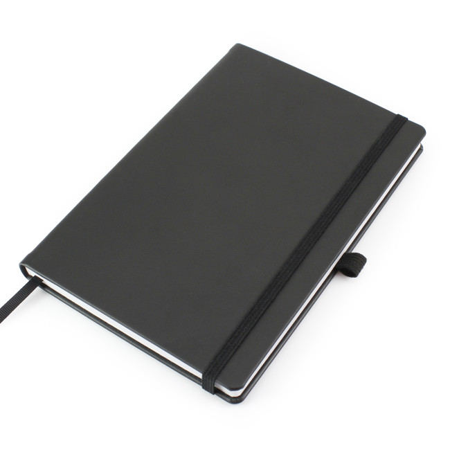 Promotional Porto Eco Express A5 Casebound Notebook With a matchIng Elastic Strap and Pen Loop