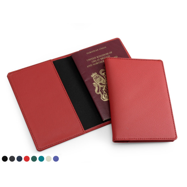 Promotional Black Recycled ELeather Passport Wallet