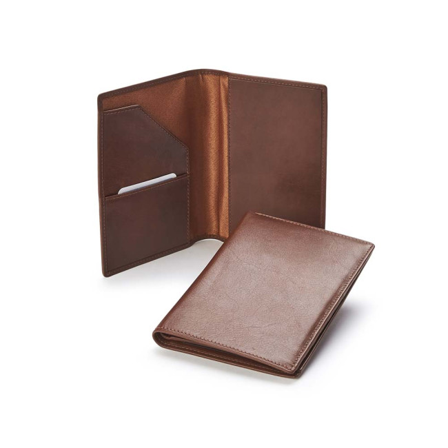 Promotional Accent SandRingham Nappa Leather Passport Wallet