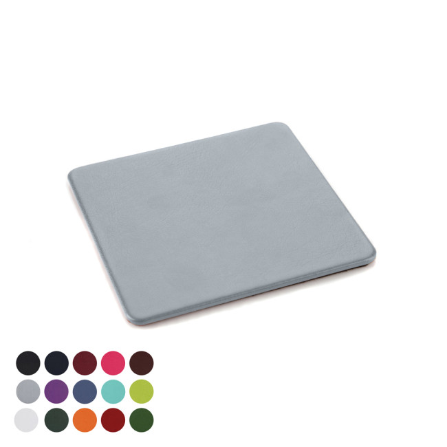 Promotional Belluno Vegan PU Square Coaster