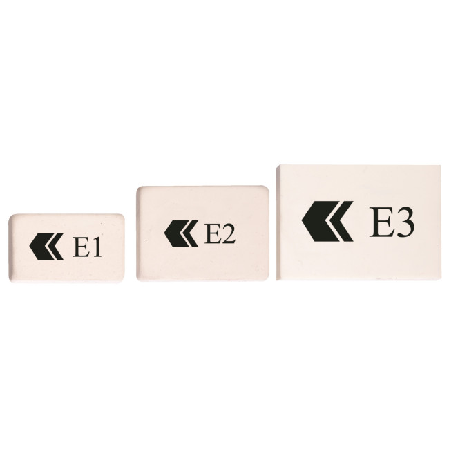 Promotional E3 White Eraser