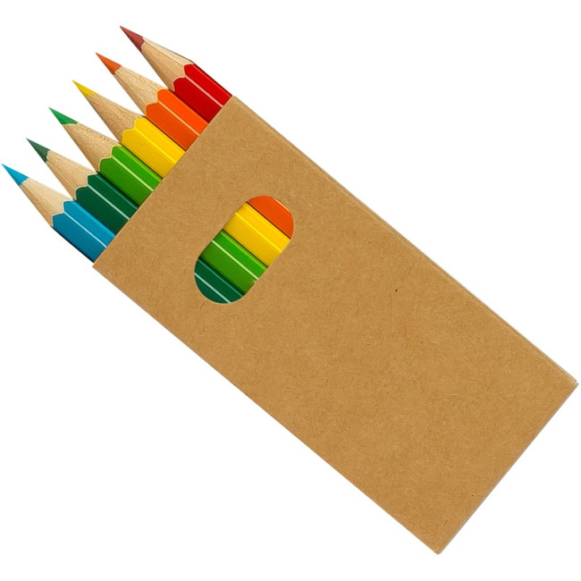 Promotional Colourworld Half Length Pencils Box 6