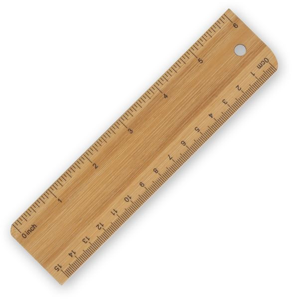 Promotional Bamboo Ruler 15cm/6inch