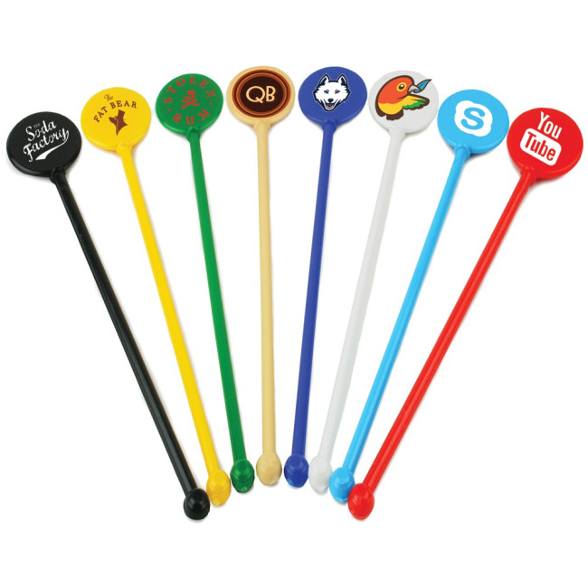 Promotional Round Headed Cocktail Stirrer