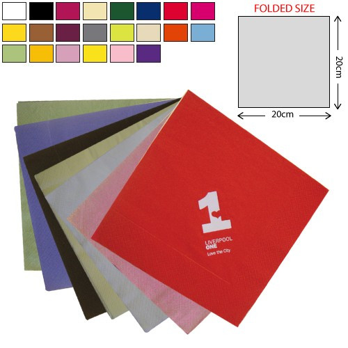 Promotional Coloured Dinner Napkin 3Ply 40X40cm