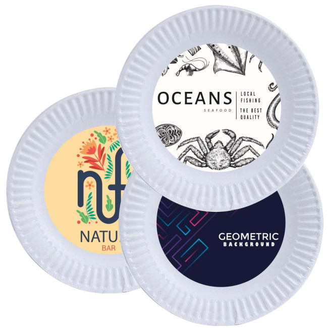 Promotional Disposable Paper Plate 7 Inch