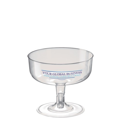 Promotional Disposable Plastic Champagne Coupe Glass 180ml