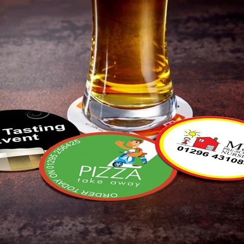 Promotional Round Premium Beer Mat