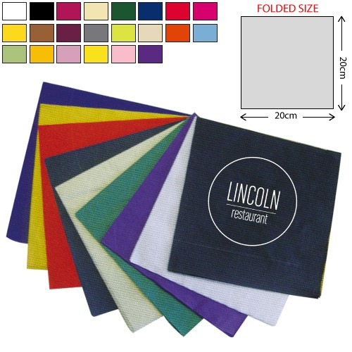 Promotional Coloured Dinner Airlaid Napkin 40X40cm