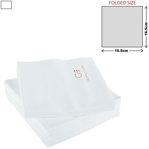 Promotional White Lunch Napkin 2Ply 33 X 33cm