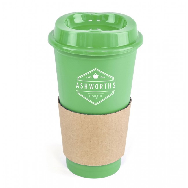 Promotional Café Plastic Travel Mug 500ml - Image 5