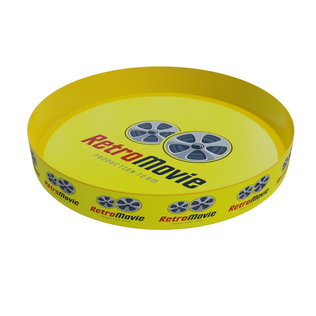 Promotional Round Tray Raised Edge 34.5cm