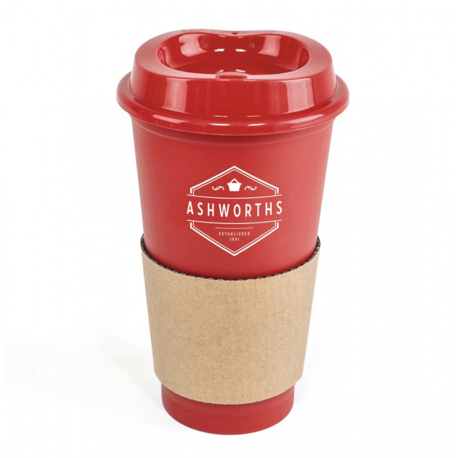 Promotional Café Plastic Travel Mug 500ml - Image 2